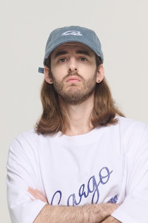 CIRCLE LOGO PIGMENT BALLCAP (BLUE)