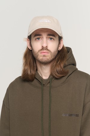 CIRCLE LOGO PIGMENT BALLCAP (BEIGE)