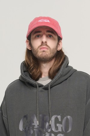 CIRCLE LOGO PIGMENT BALLCAP (RED)