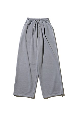 피그먼트 와이드 스트링 팬츠 (그레이)
