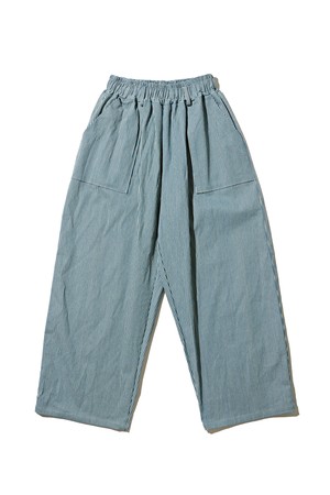 스트라이프 퍼티그 벌룬 팬츠 (블루)