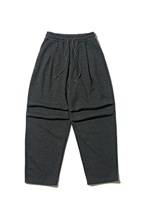 울 와이드 벌룬 팬츠 (차콜)