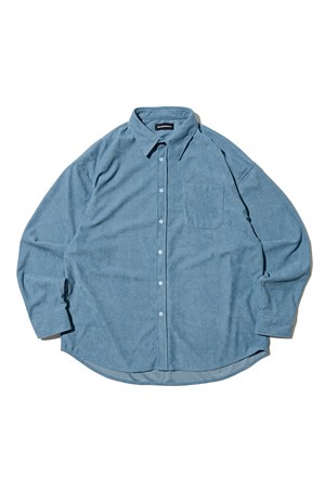 클래식 코듀로이 세미 셔츠 (블루)