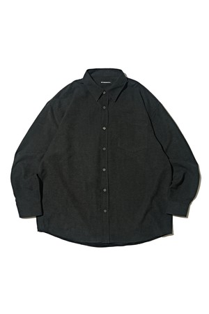 스웨이드 루즈핏 셔츠 (블랙)