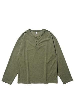 빈티지 헨리넥 긴팔티 (카키)