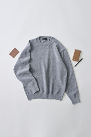 벨로아 클래식 라운드 니트 (그레이)