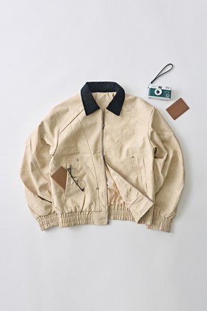 빈티지 리벳 워크 자켓 (베이지)
