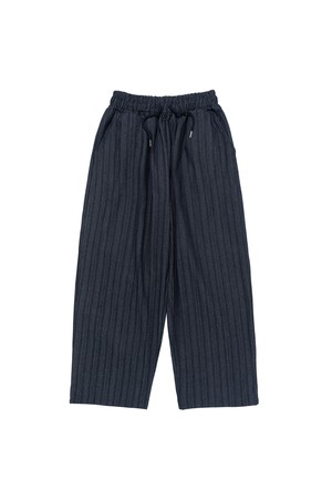 HIGH-FLOW STRIPE BALLOON PANTS (NAVY)