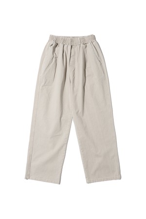 바이오 원턱 와이드 코튼 팬츠 (아이보리)