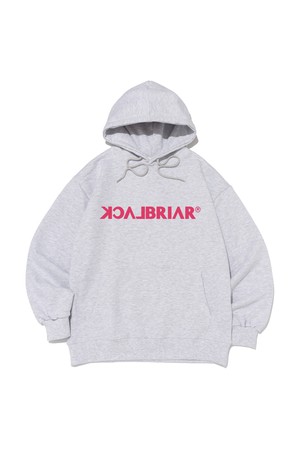 [기모선택] 시그니처 로고 후드 티셔츠 (라이트그레이)