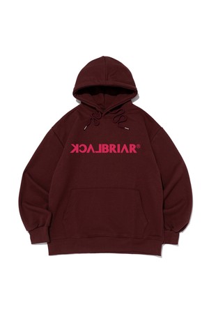 [기모선택] 시그니처 로고 후드 티셔츠 (와인)