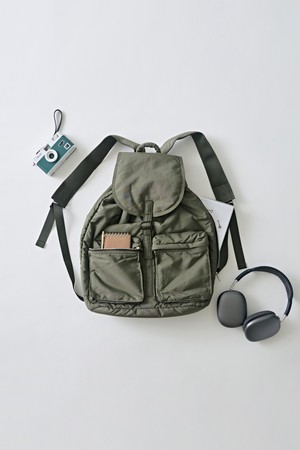 모노 투포켓 라이트 백팩 (카키)
