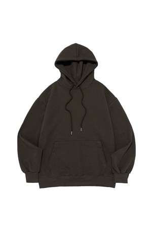 [기모선택] 에센셜 플랜 후드티셔츠 (카키)