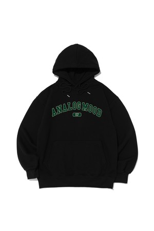 [기모선택] 아치 로고 후드티셔츠 (블랙)