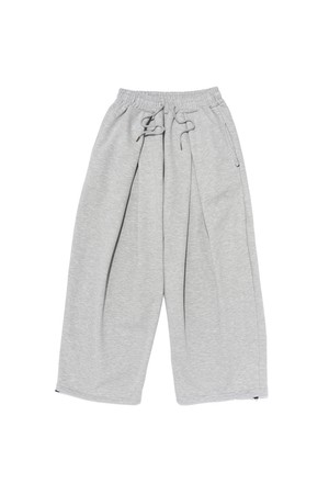 STRONG WAVE NAPPING WIDE SWEAT PANTS (GRAY)
