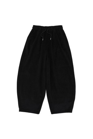 CB FLEECE WIDE STREET PANTS (BLACK)