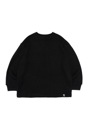 HARVEY FIT VINTAGE NAPPING KNIT (BLACK)