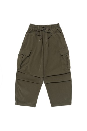 WARM FLEECE TAPERED CARGO PANTS (KHAKI)