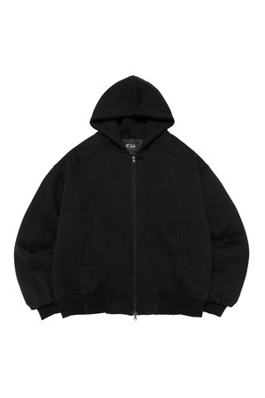 HEAVY OVER PADDED HOOD ZIP-UP (BLACK)