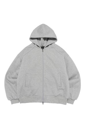 HEAVY OVER PADDED HOOD ZIP-UP (GRAY)