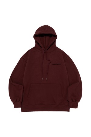 (BIG-SIZE) ESSENTIAL LOGO HOOD T-SHIRT (WINE)