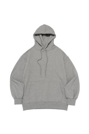 (BIG-SIZE) PLAIN OVERFIT HOOD T-SHIRT (GRAY)