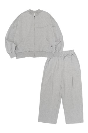 HEAVY WORK OVER FIT SWEAT SETUP (GRAY)