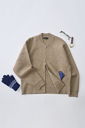 소프트 웜플랜 집업 가디건 (오트밀)