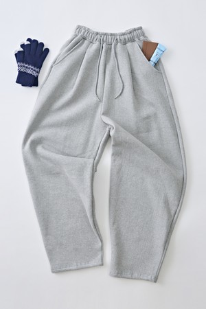 소프트 커브드 기모 스웨트팬츠 (그레이)