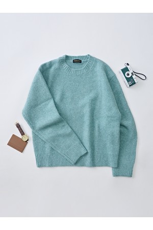 데일리 앙고라 라운드 니트 (민트)