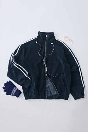 트랙 세미 벨로아 집업 자켓 (네이비)