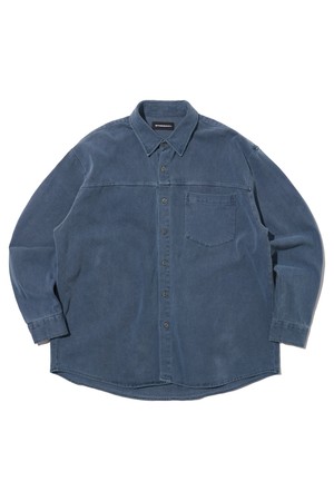 피그먼트 워크 무드 세미 셔츠 (네이비)