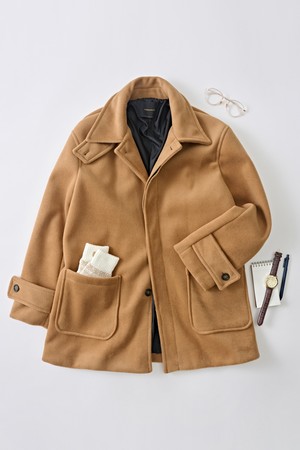 프리미엄 테일러드 하프코트 (카멜)