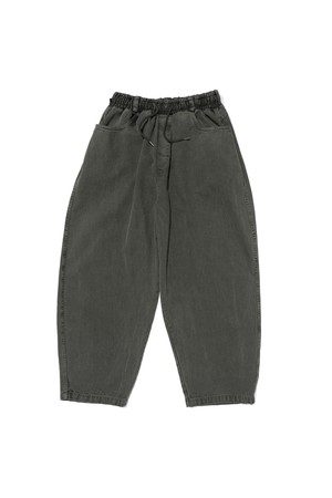 HIGH CURVED PIGMENT PANTS (KHAKI)