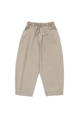 HIGH CURVED PIGMENT PANTS (BEIGE)