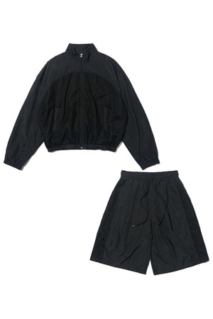 와샤 메쉬 자켓 셋업 (블랙)