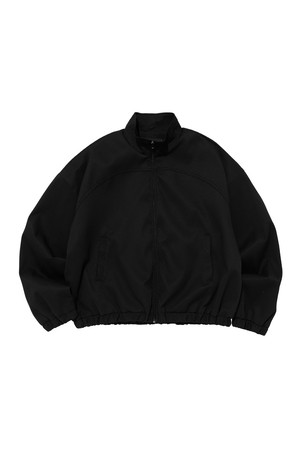 OVER CROP BLOUSON JACKET (BLACK)