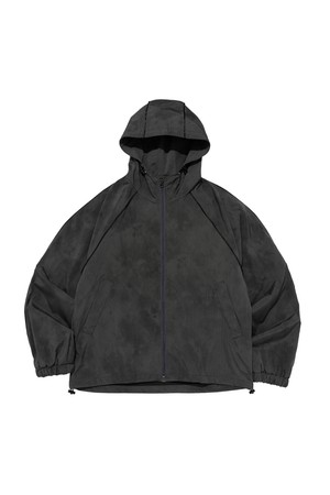 PATTERN HOOD WIND JACKET (CHARCOAL)