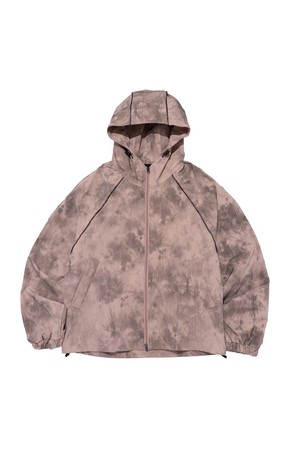PATTERN HOOD WIND JACKET (PINK)