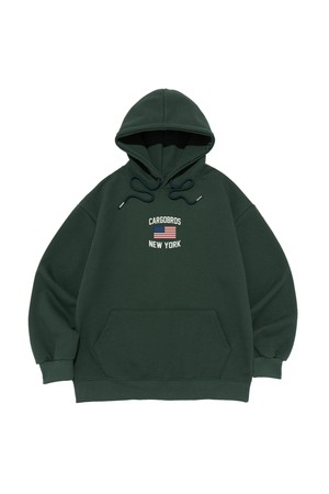 (BIGSIZE) AMERICAN NEWYORK HOOD T-SHIRT (GREEN)