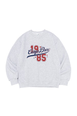 BROS 1985 NUMBERING SWEATSHIRT (L.GRAY)