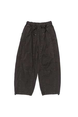 PIG INCISION WIDE BALLOON PANTS (CHARCOAL)
