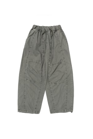 PIG INCISION WIDE BALLOON PANTS (KHAKI)