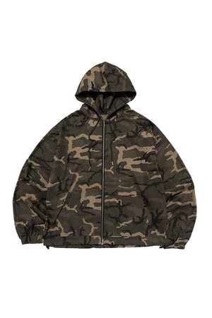 CAMO RANDOM PATTERN HOOD JACKET (KHAKI)