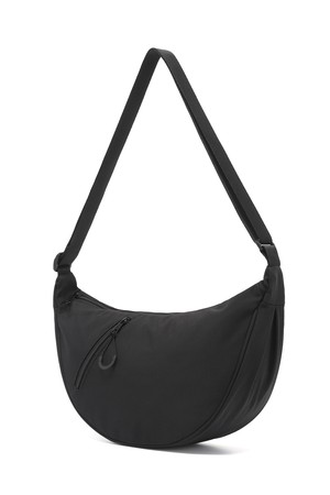 CB HALF ZIPPER POINT CROSS BAG (BLACK)