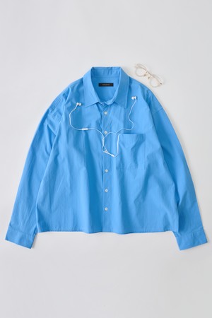 옥스포드 크롭 셔츠 (블루)