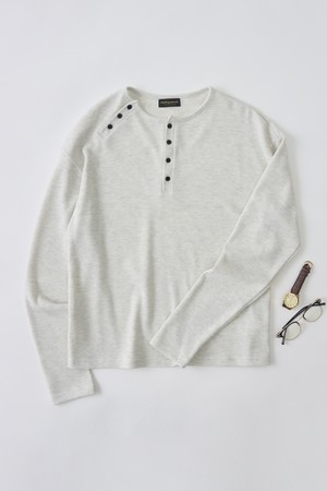 빈티지 모던 헨리넥 긴팔티 (오트밀)