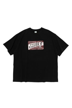 (BIGSIZE) CB FREEDOM FIGHTER SHORT SLEEVE T-SHIRT (BLACK)