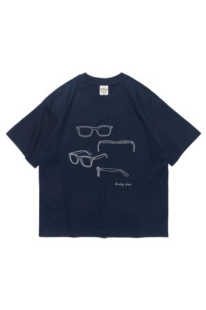 블루프린트 글래스 반팔티 (네이비)