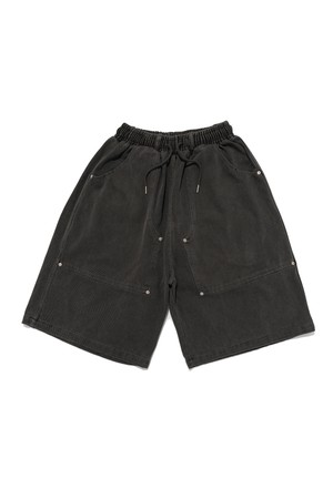PIGMENT CARPENTER BERMUDA PANTS (CHARCOAL)